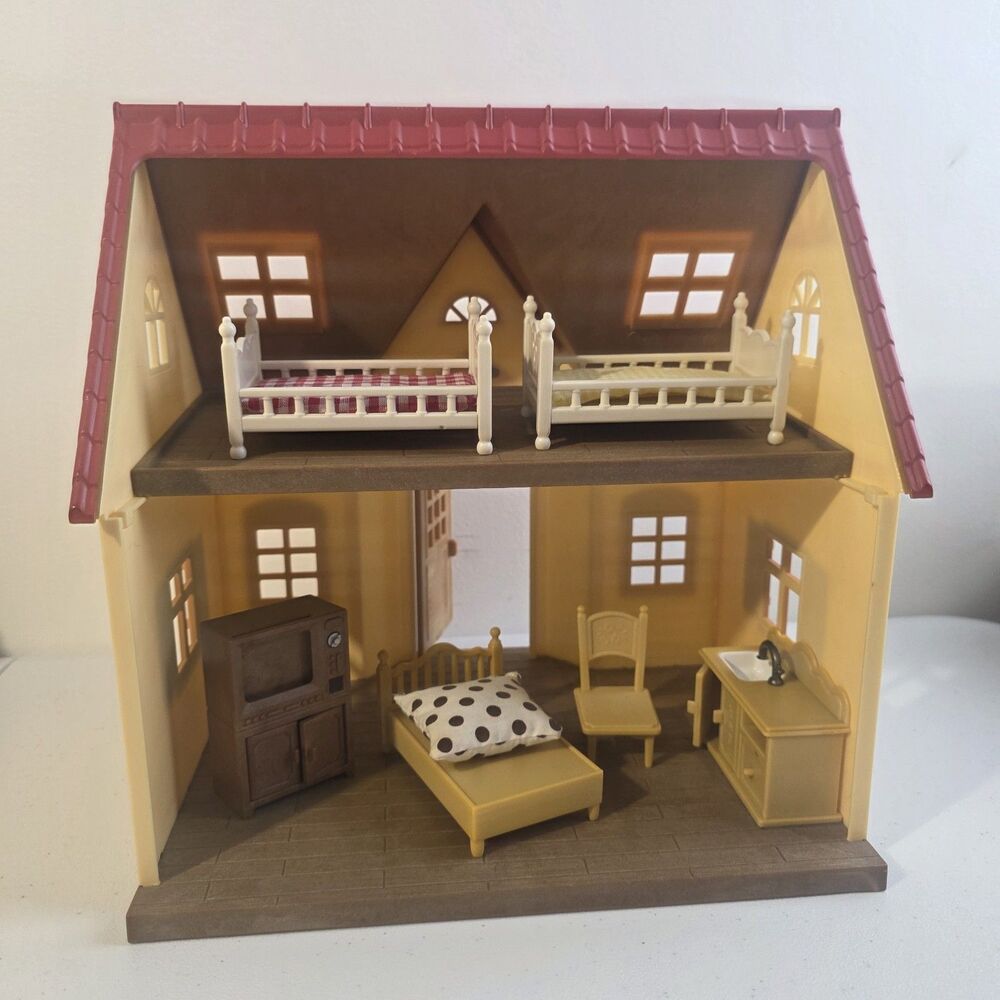 Calico Critters Red Roof Cozy Cottage Starter Home Silvanian Families Furniture - Picture 2 of 8